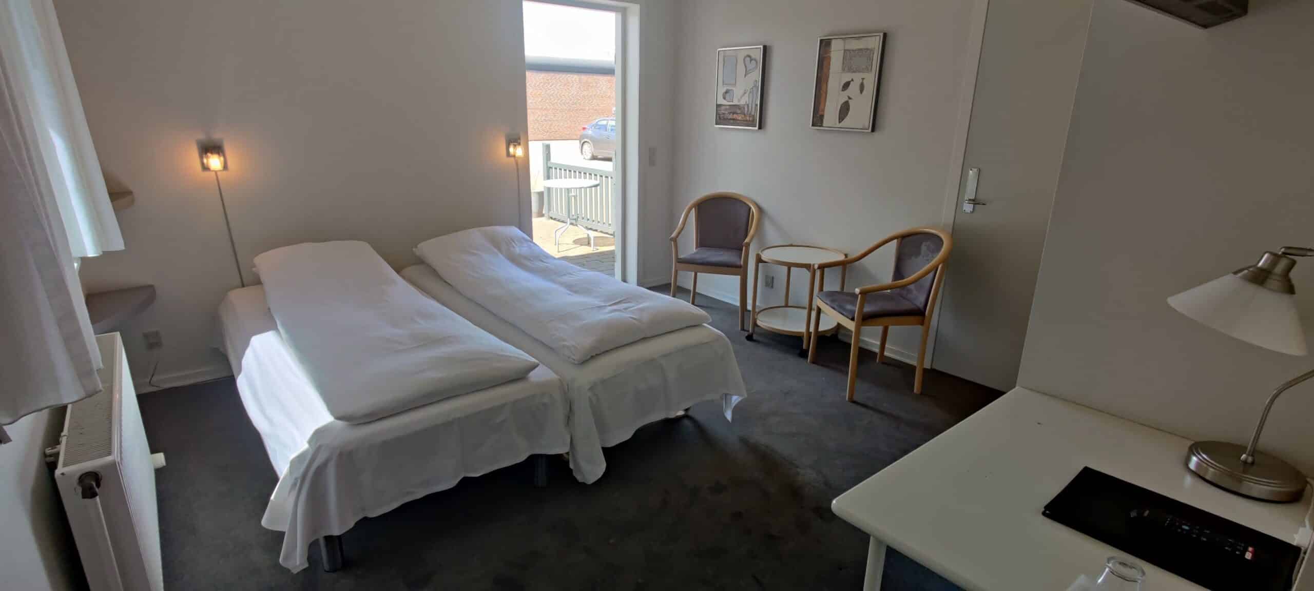Dobbelt værelser med terrasse